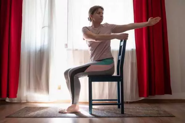 chair yoga poses for elderly