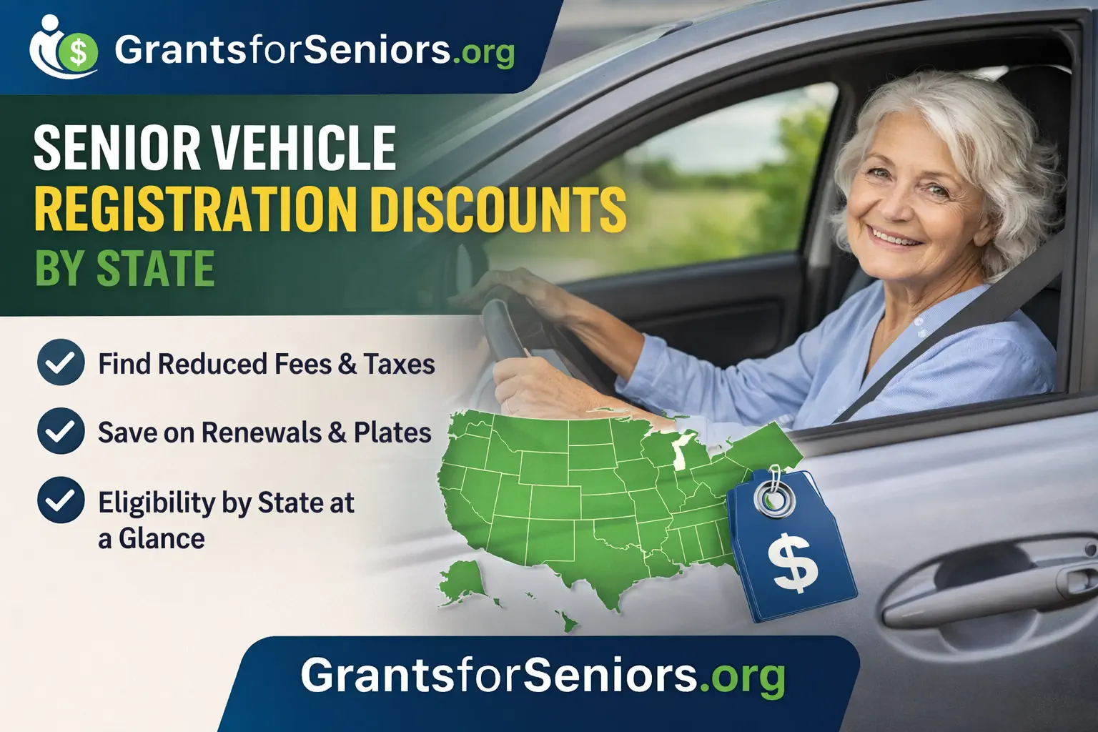 Senior Vehicle Registration Discounts and Tag Reductions by State