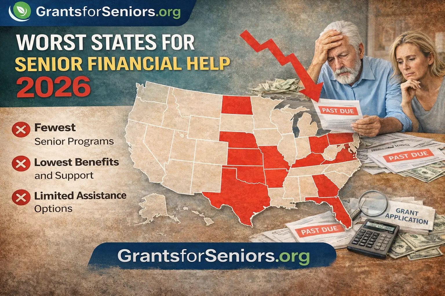 Worst States for Senior Financial Help
